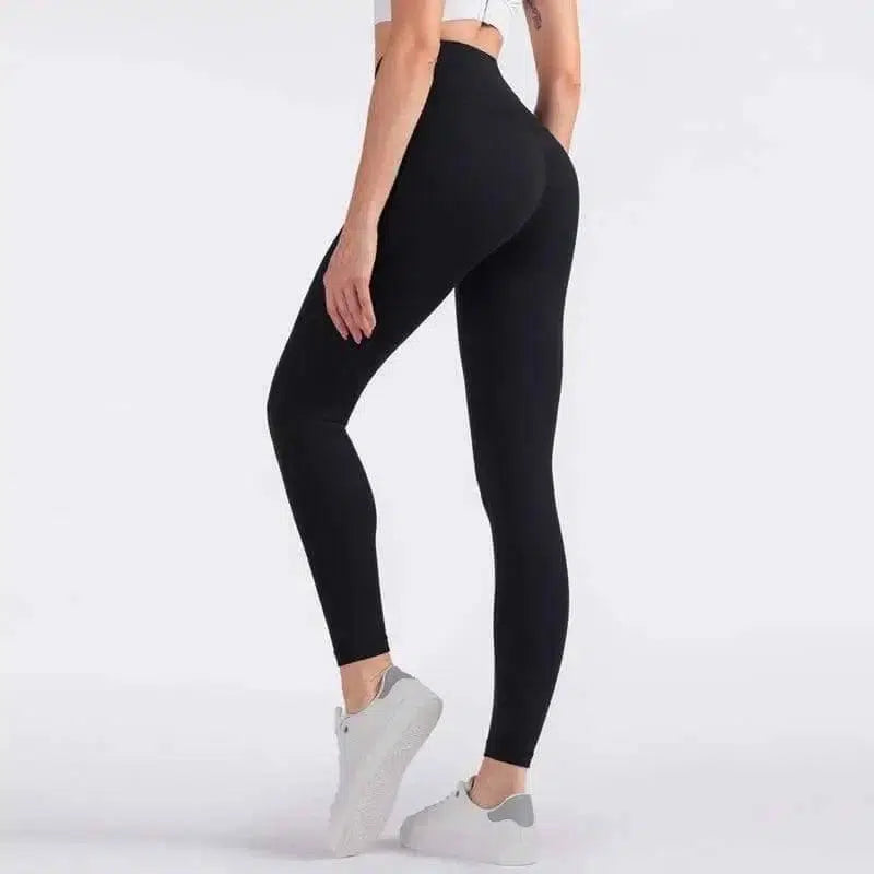 High Waist Sports Slim Fitness Yoga Pants-black-3