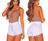 LOVEMI - Lovemi - high waist stretch shorts