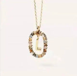 LOVEMI - Lovemi - Initial 'A - Z' Crystal Pendant Necklace Gold-Tone