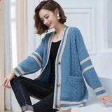 LOVEMI - Lovemi - Jacket Pocket Cardigan Korean Wool Outer Wear