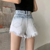 Light blue shorts gradient jeans-3