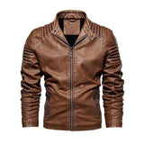 LOVEMI - Lovemi - Men Leather Jacket Winter And Autumn Motorcycle PU