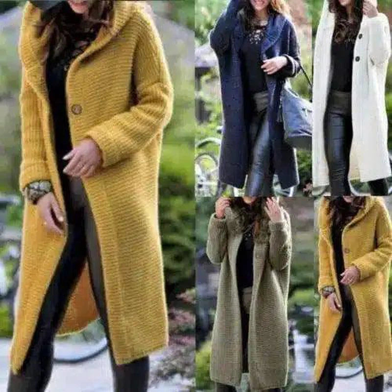 NEW Women's Baggy Cardigan Coat Tops Ladies Chunky Knitted-1