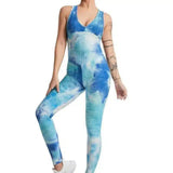 LOVEMI - Lovemi - One-piece Yoga Wear Running Fitness Tie-dye