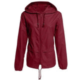 LOVEMI - Lovemi - Raincoat Zipper Hooded Lightweight Outdoor Jacket