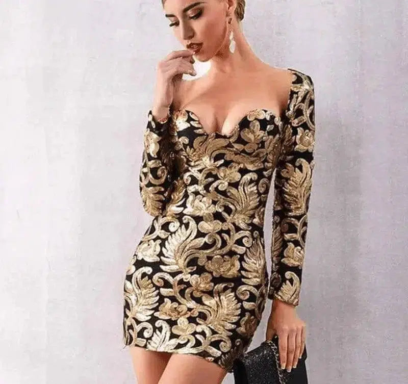 LOVEMI - Lovemi - Royalty Standards Bodycon Dress