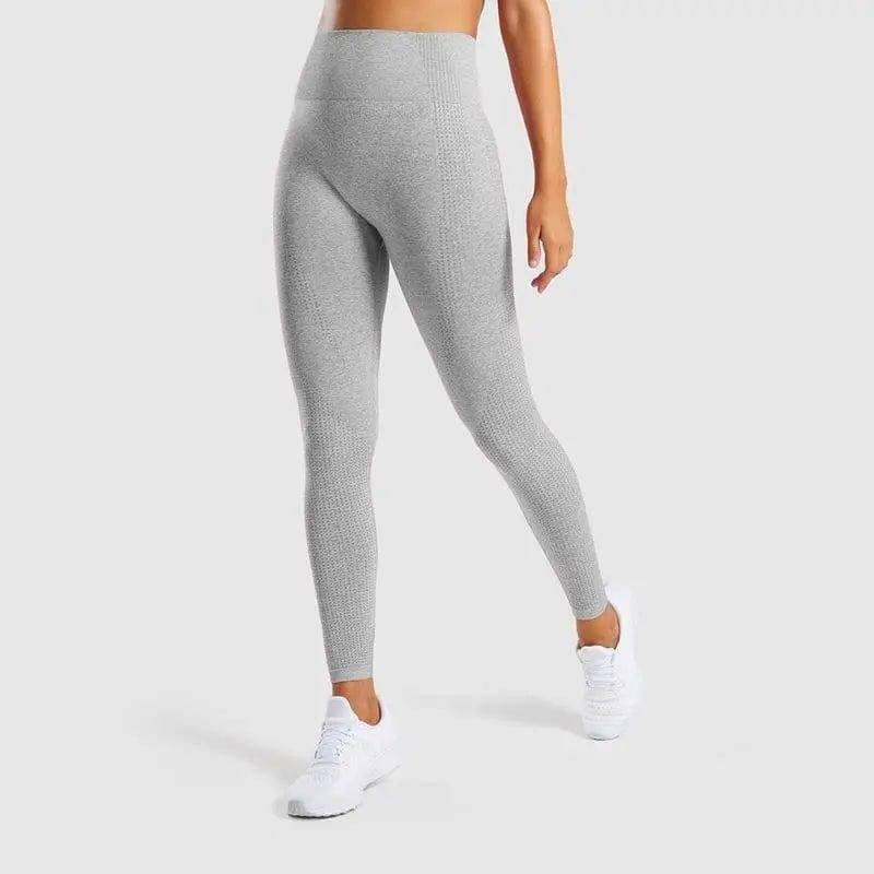 Seamless Jacquard Little Gym Pants Lady-Light Grey-7