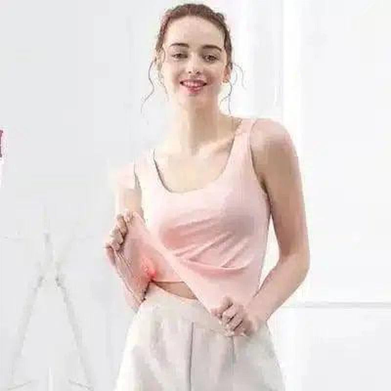 Women's Sleeveless Casual Tank Top-Pink-5