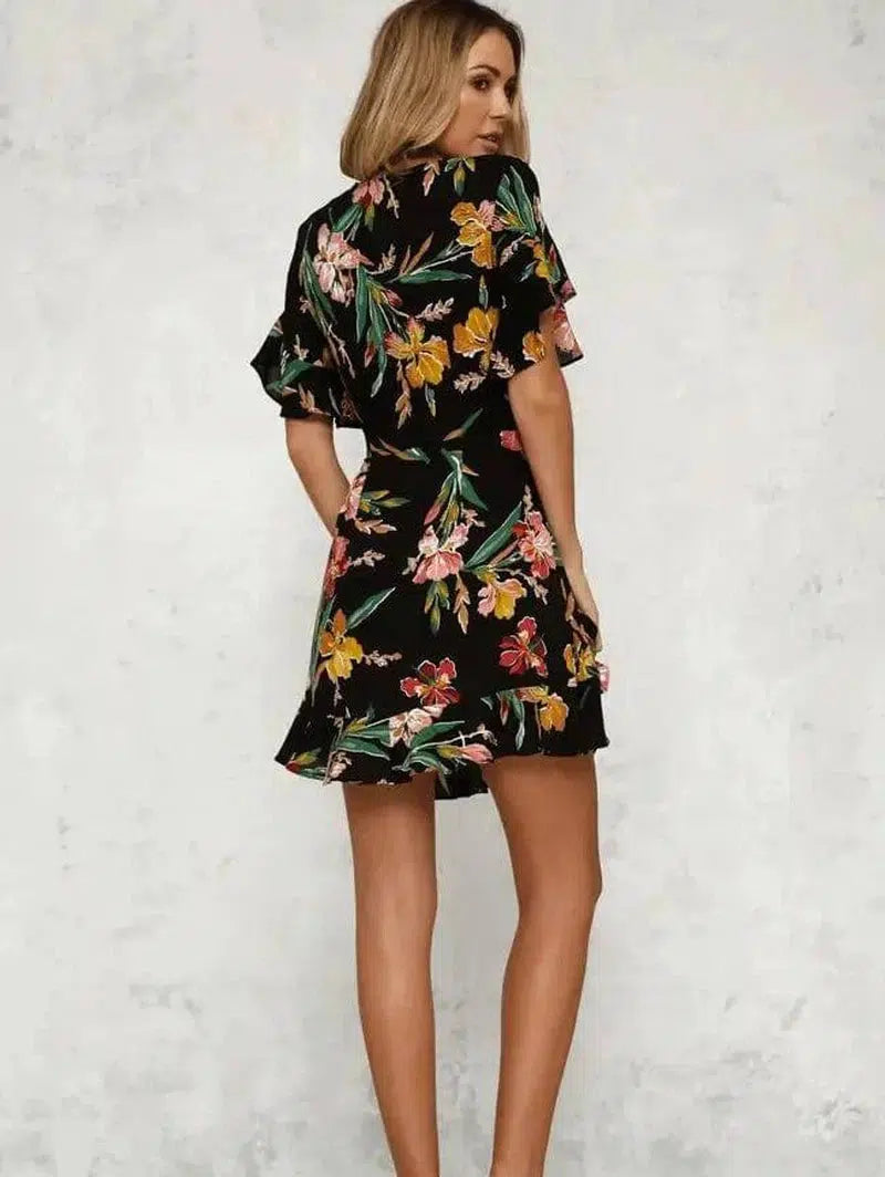 LOVEMI - Lovemi - Short sleeve printed dress