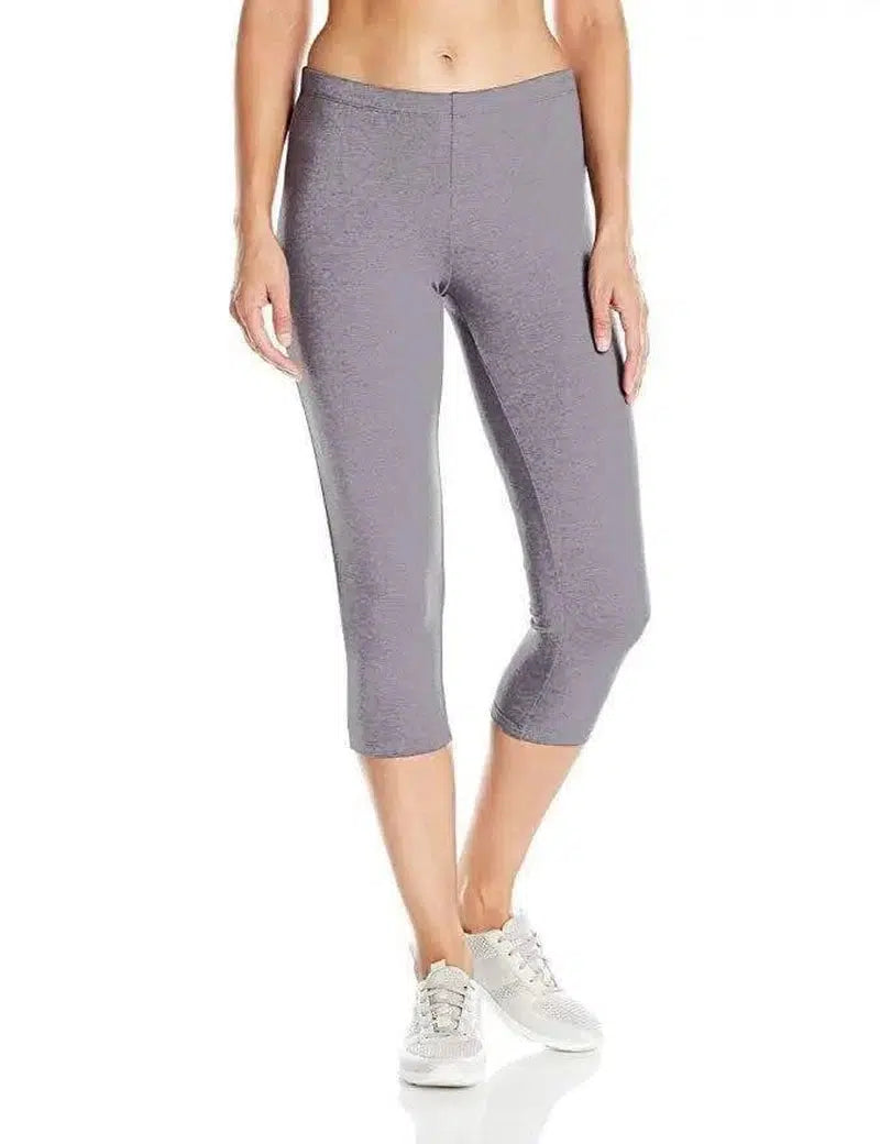 Stylish Colored Cropped Pants for Every Occasion-Grey-2