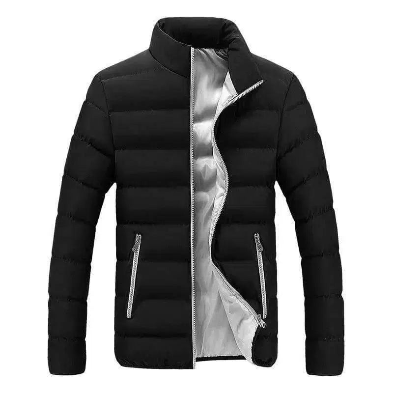 LOVEMI - Lovemi - Stand-Up Collar Padded Slim Down Padded Jacket