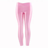 LOVEMI - Lovemi - Summer Low Waist Stretch slim gloss trousers thin