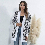 LOVEMI - Lovemi - Tie-dye Christmas Leopard Print Knitted Cardigan