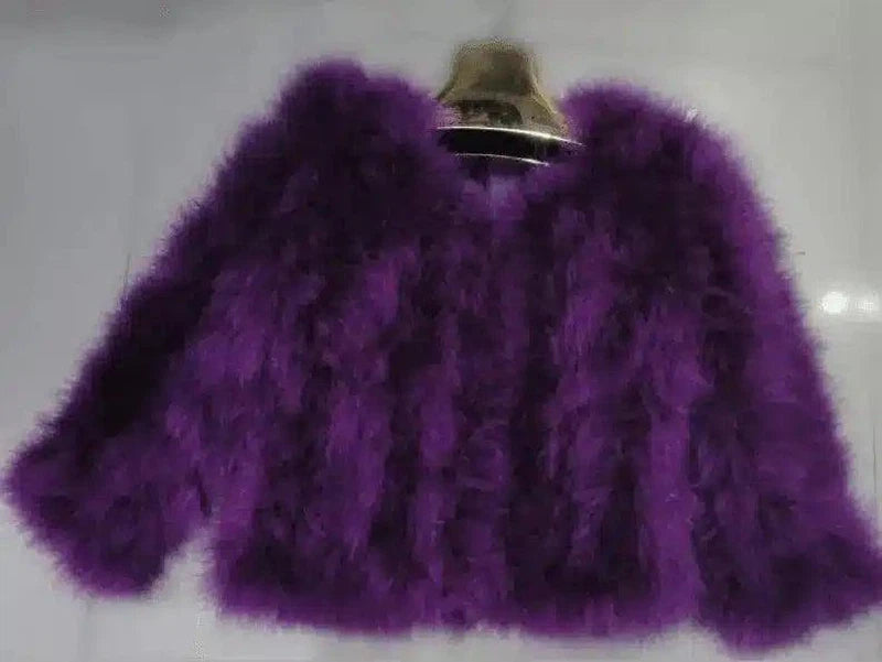 Turkey coat short-Purple-2