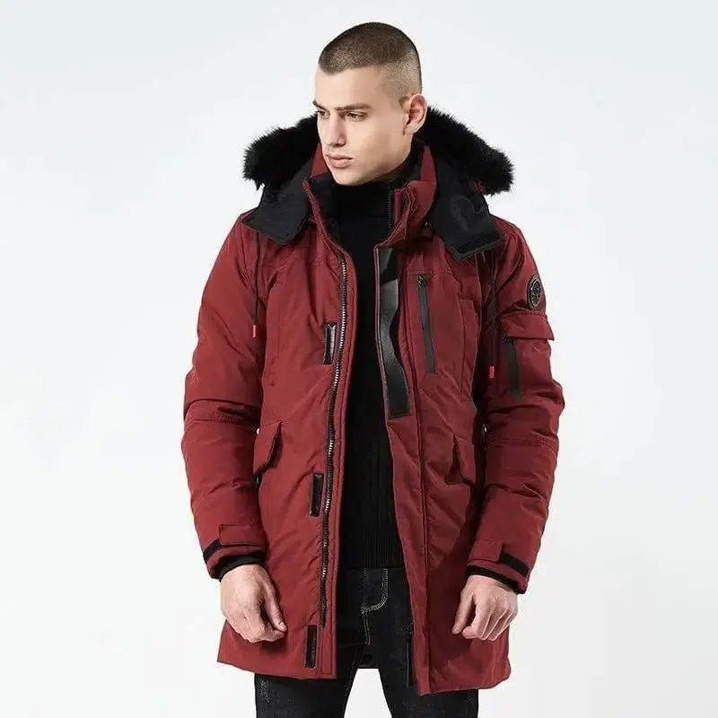 Winter Warm Jacket-Red-4