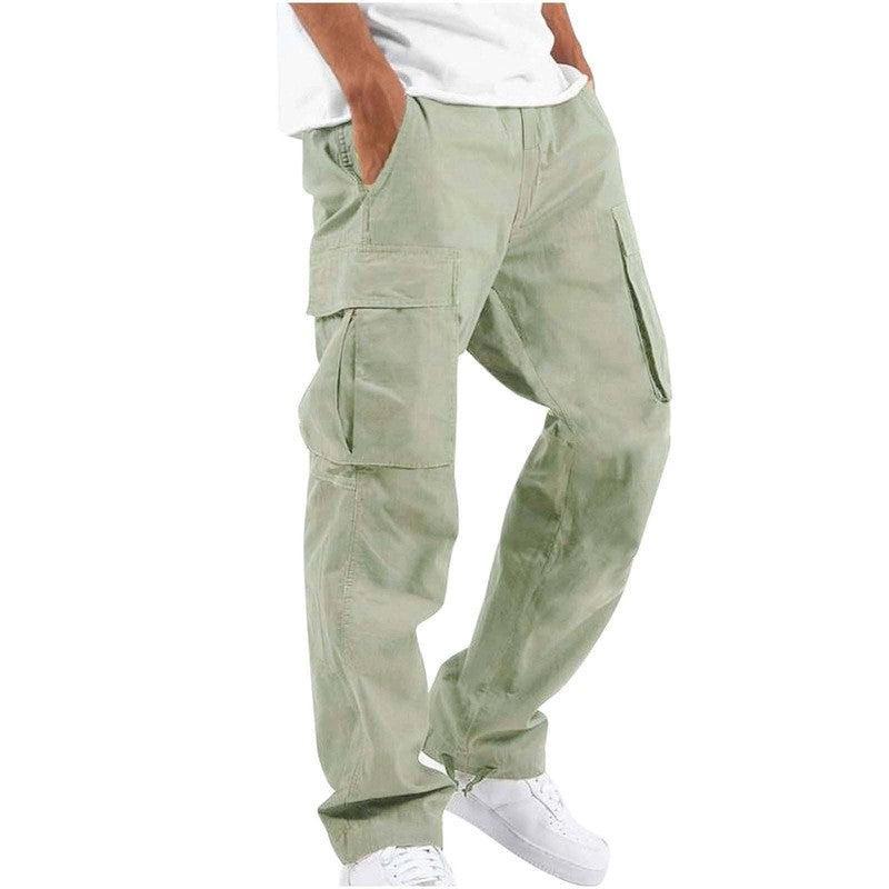 Stylish Fatigue Cargo Pants for Men-Light Green-11