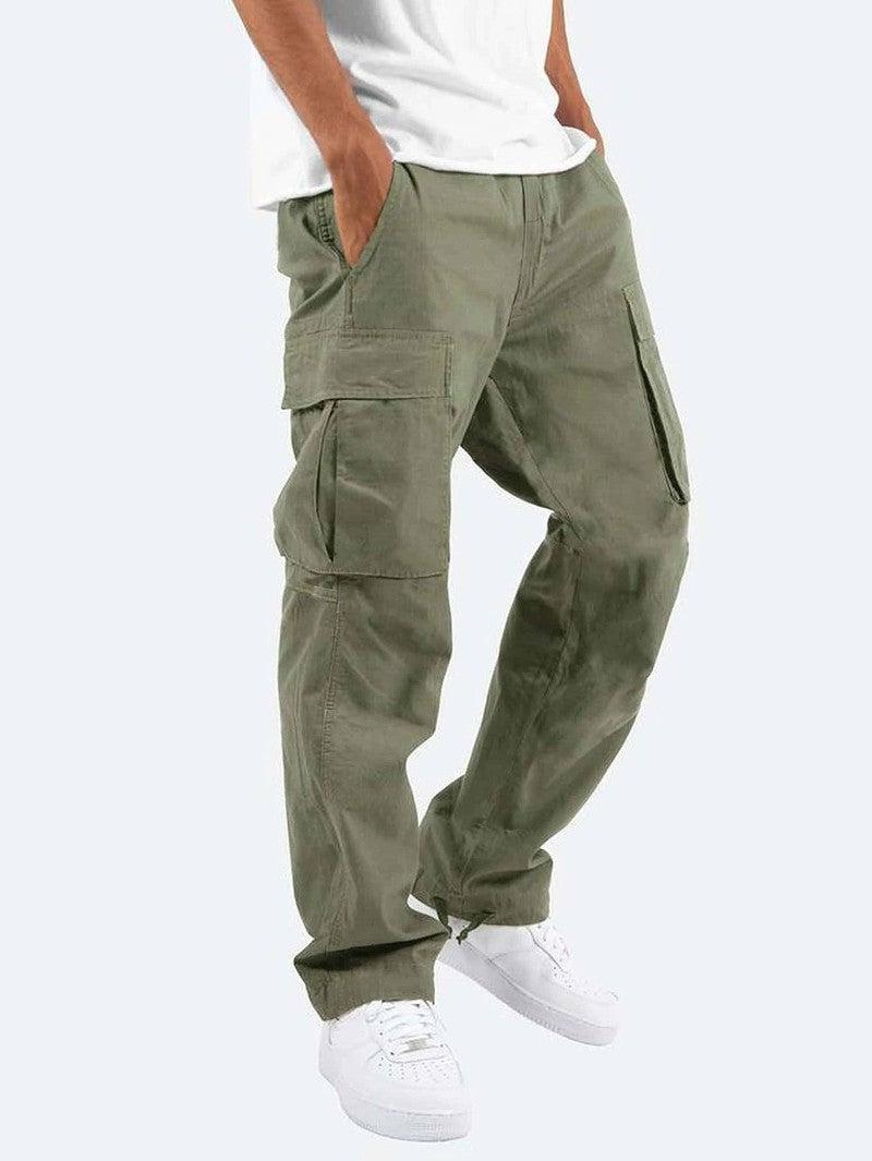 Stylish Fatigue Cargo Pants for Men-Green-5