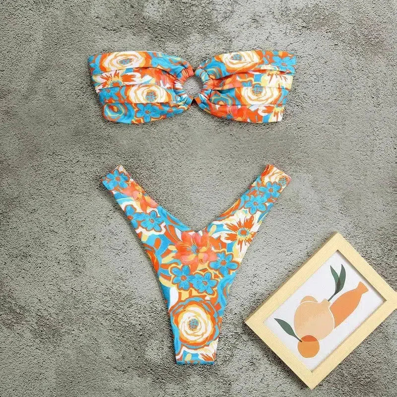 Floral High-Waist Swimwear Set-WD231341B2-12