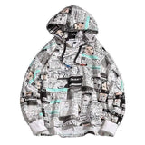 Oversized Spring Printed Hoodie For Men-1