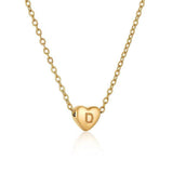 Ins Style Love Letter Necklace Women Stainless Steel Heart-shaped Niche Clavicle Chain Fashion Necklace-13