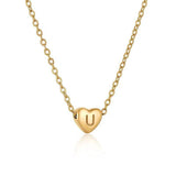 Ins Style Love Letter Necklace Women Stainless Steel Heart-shaped Niche Clavicle Chain Fashion Necklace-25