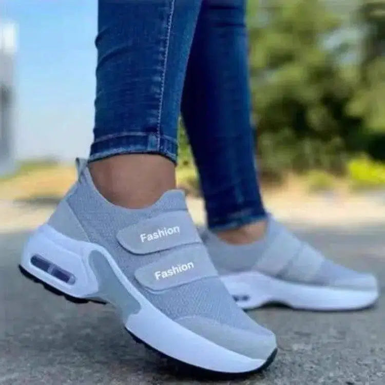 Platform Sneakers 2022 Fashion Casual Sports Shoes Women's-Grey-2