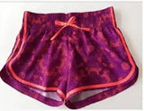 Qpeed Dry Fitness, Running Training Marathon Shorts-Purplewithorange-4