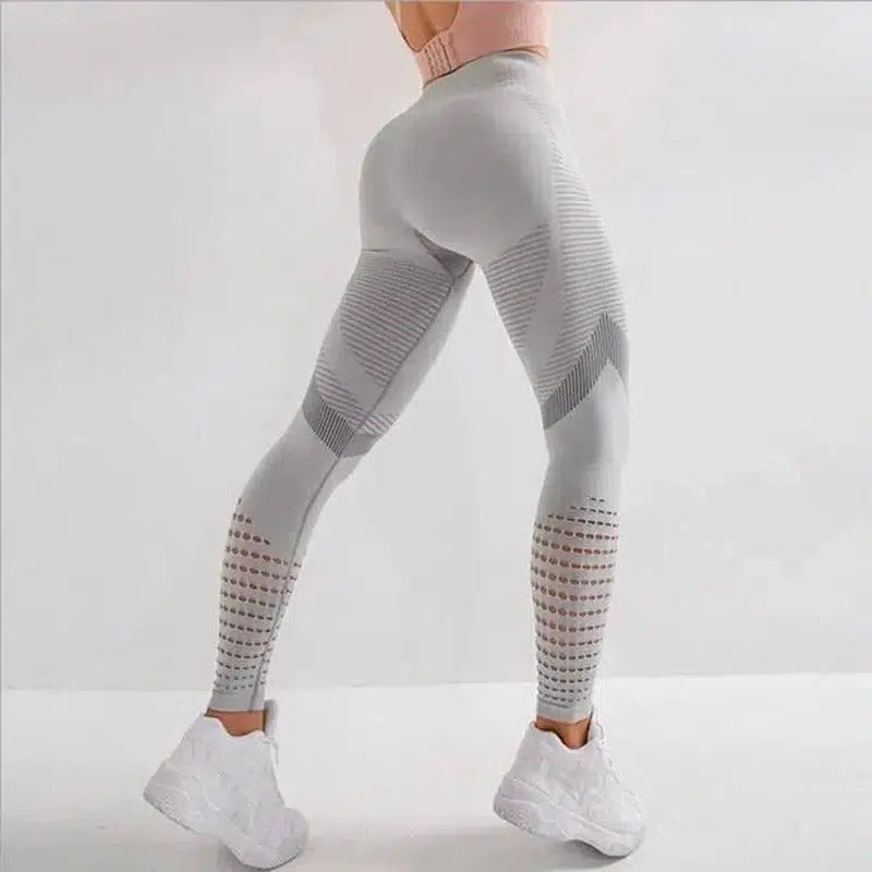 LOVEMI - Lovemi - Quick-drying Breathable High-waist Mesh Tight Yoga