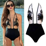 Quick sell eBay applique applique neck bikini wish TC0507-1