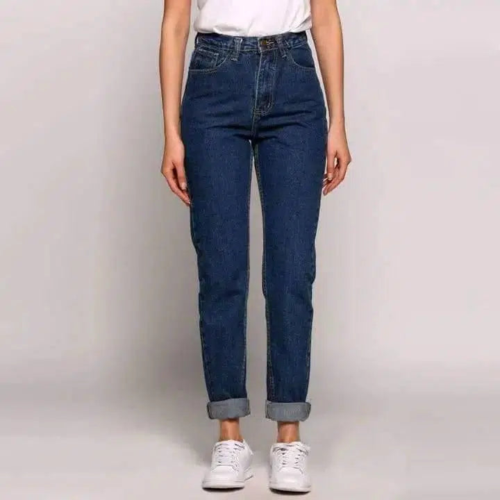 Salma High Waisted Jeans-Blue-10