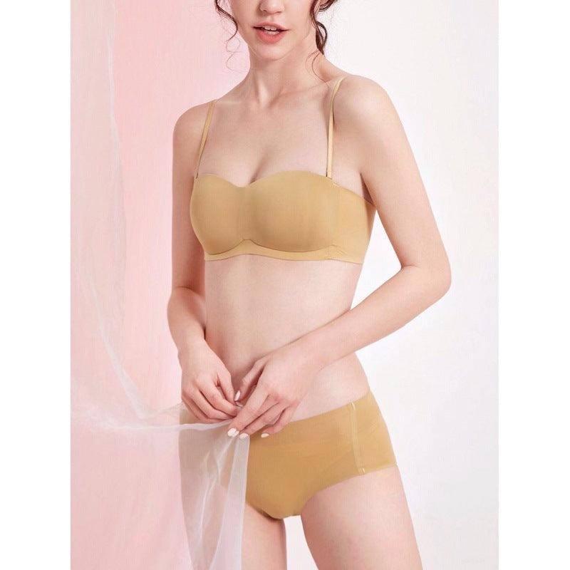 Seamless Tube Top Underwear Comfortable Thin Section 1/2 Cup-3