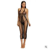 Lingerie Hot Women Bodystocking Bodysuits Crotch-Black-2