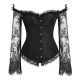 Sexy Lingerie Women Corset Bustier Top Overbust Sexy-A-4