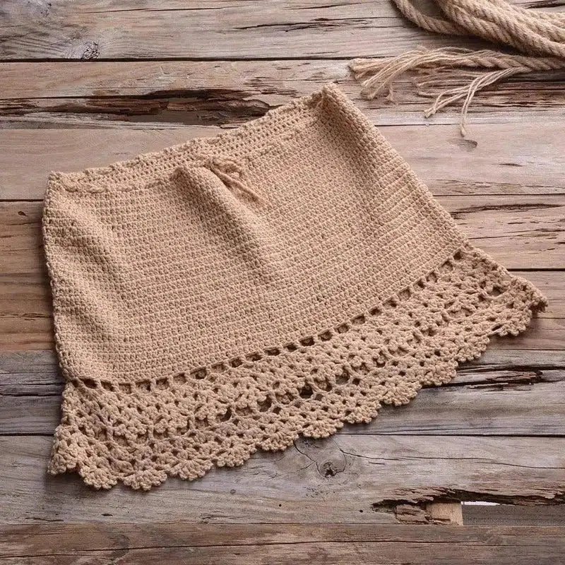 Solid color bikini-Khaki-4