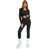 New Solid Color Sleeveless Sports Suit Women-LC2611507 Black-6