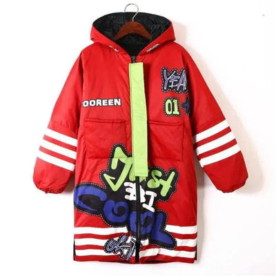 Sports padded jacket with hood-2