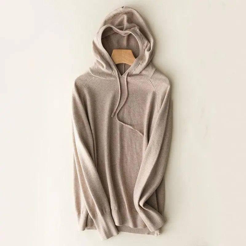 Spring and autumn hooded sweater women pullover-Camel-10