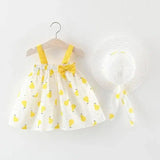 LOVEMI - Summer new girls dress skirt two baby Korean print princess