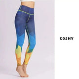 Tie-dye printed yoga pants-1 Style-1