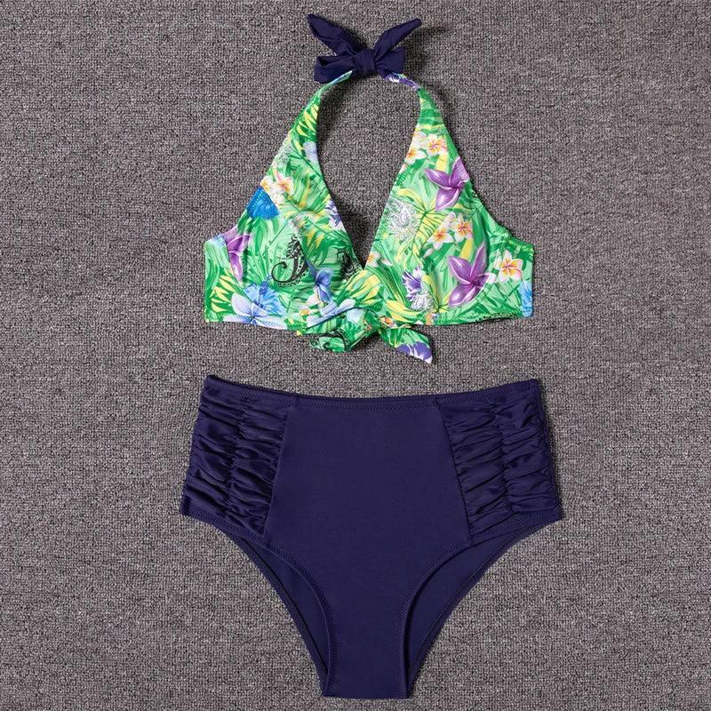 Bikini 2023 Swimsuit Women Swimwear Push Up Bikinis Set Print Beach Wear Swimming Suits For Female Biquini Bathing Suit XL-6