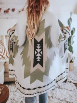 Women's Fashion Winter Vintage Tribal Knitted Cardigan-10