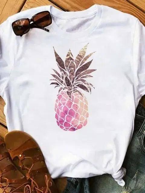 Women's Pineapple T-Shirt-bt7974-1