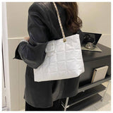 Women Shoulder Bags New Trendy Chic Chanel-style Rhombus Chain Bag-8