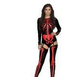 Vampire Witch Queen Halloween Terror-Black red-2